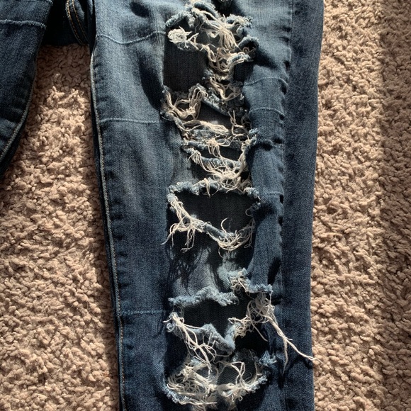 American Eagle extra ripped skinny jeggings S-4 - Picture 3 of 16